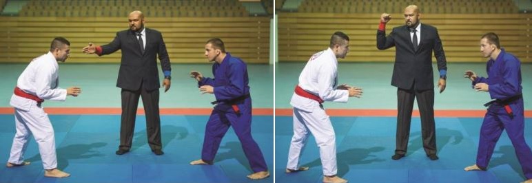 Luật thi đấu Ju-jitsu Quốc tế: Hiệu lệnh của trọng tài Luật thi đấu Ju-jitsu Quốc tế: Hiệu lệnh của trọng tài